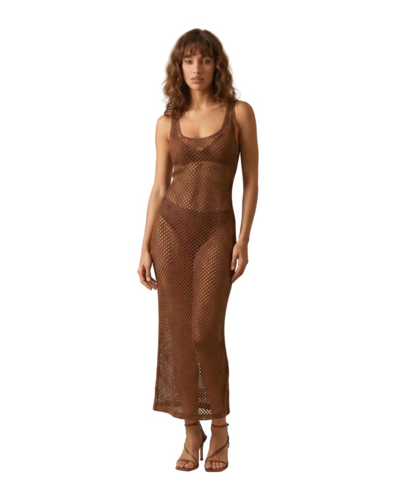 Women's Sorelle Crochet Scoopneck Maxi Dress