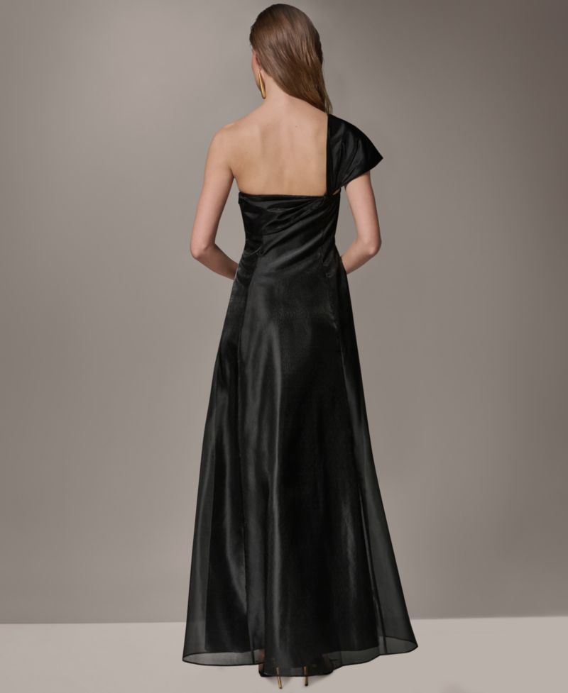 Women's Asymmetric-Neck One-Shoulder Gown