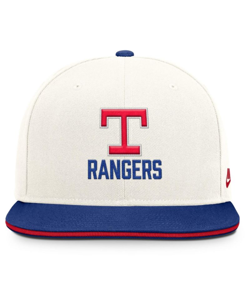 Men's Cream/Royal Texas Rangers Cooperstown Pro Dri-FIT Snapback Hat