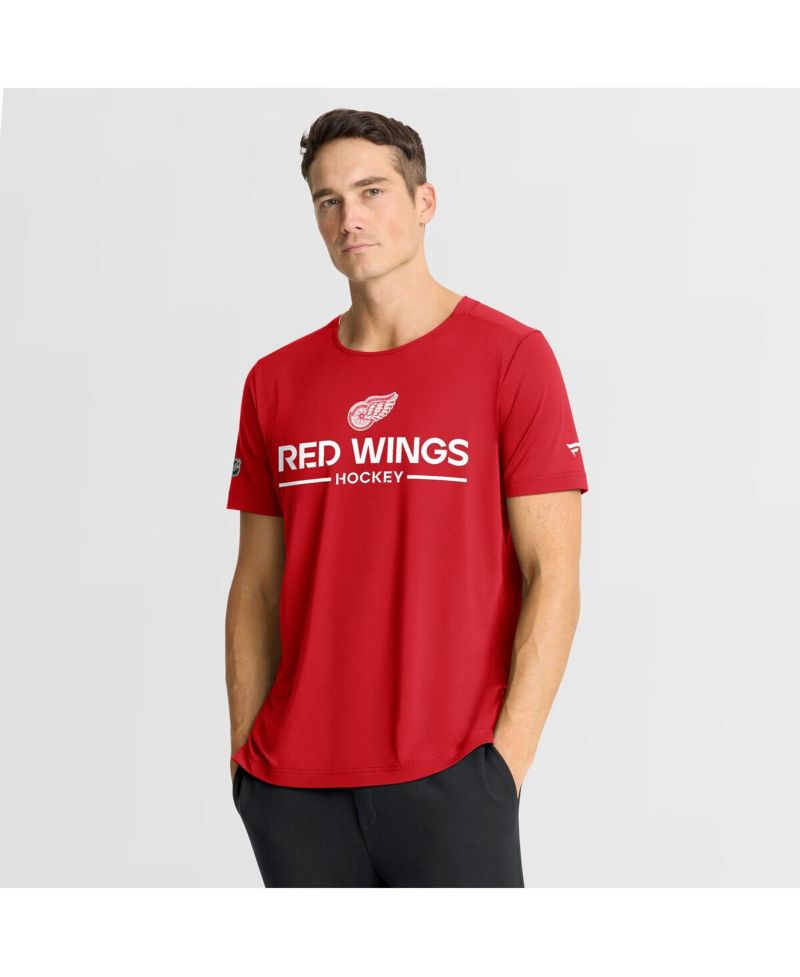 Men's Red Detroit Red Wings Authentic Pro Centennial Rink Tech T-Shirt