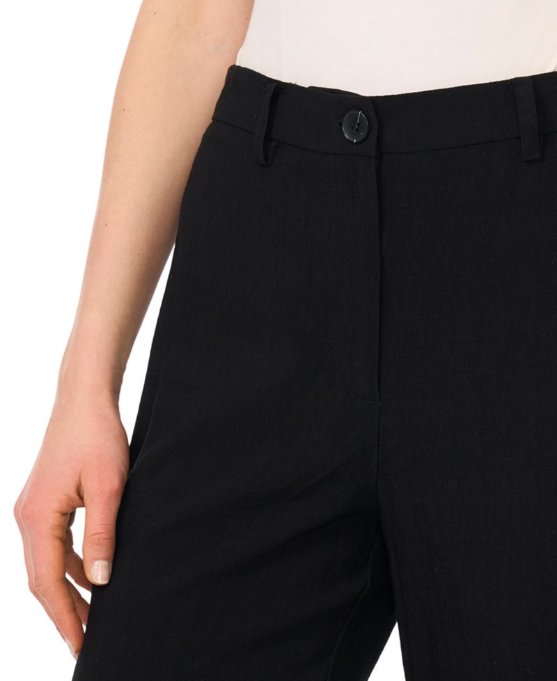 Women's Mid-Rise Wide-Leg Ankle Length Pants