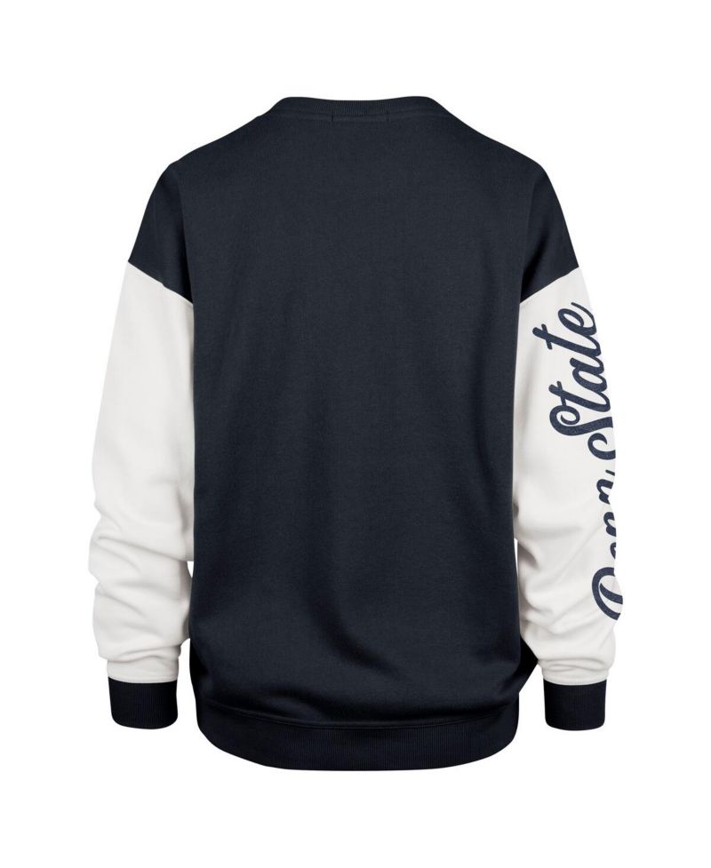 Women's Navy Penn State Nittany Lions Double Header Rise Andie Pullover Sweatshirt