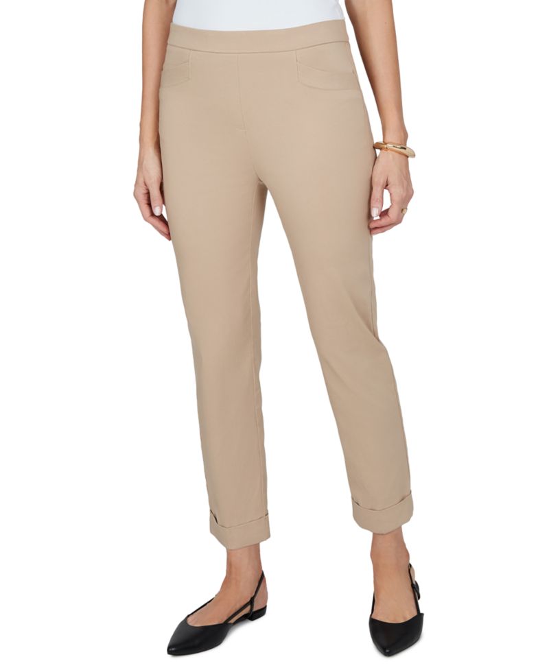 Petite Classics Pull-On Cropped & Ankle Pants