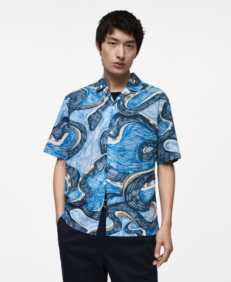 Men's Regular-Fit Printed Shirt