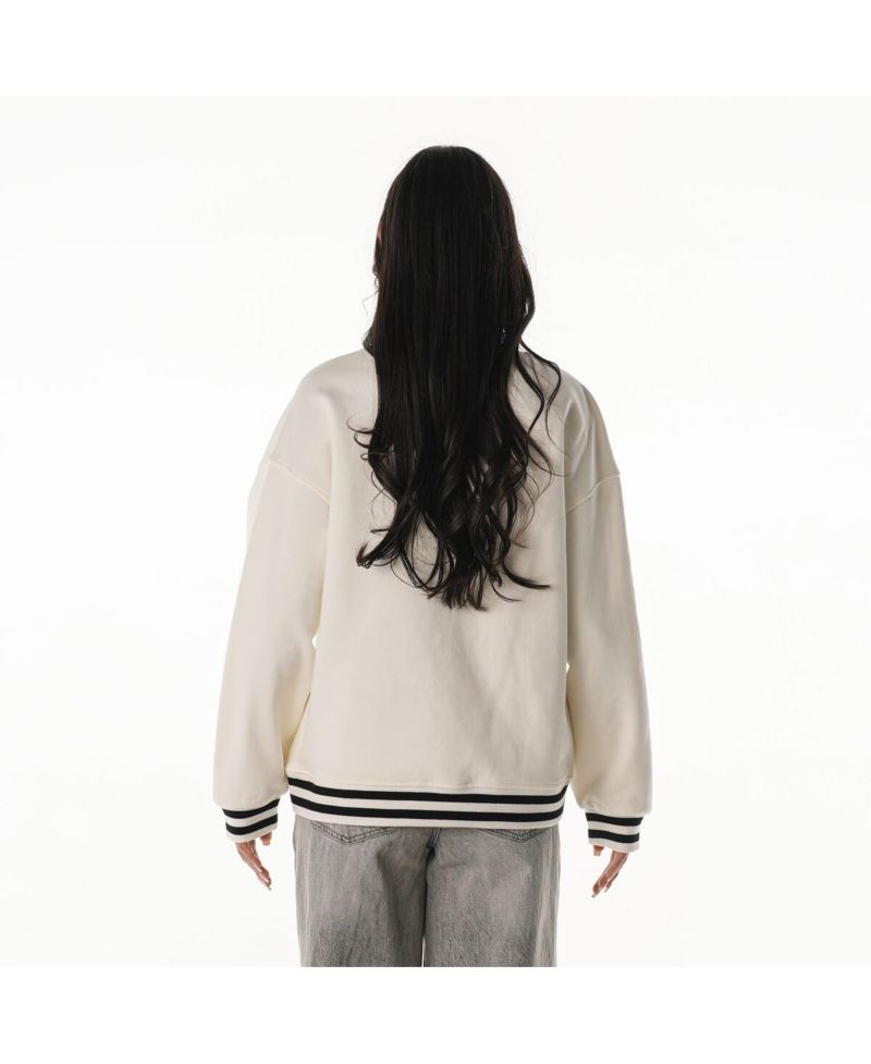 Women's Cream Cincinnati Bengals Oversized Vintage French Terry Sweatshirt
