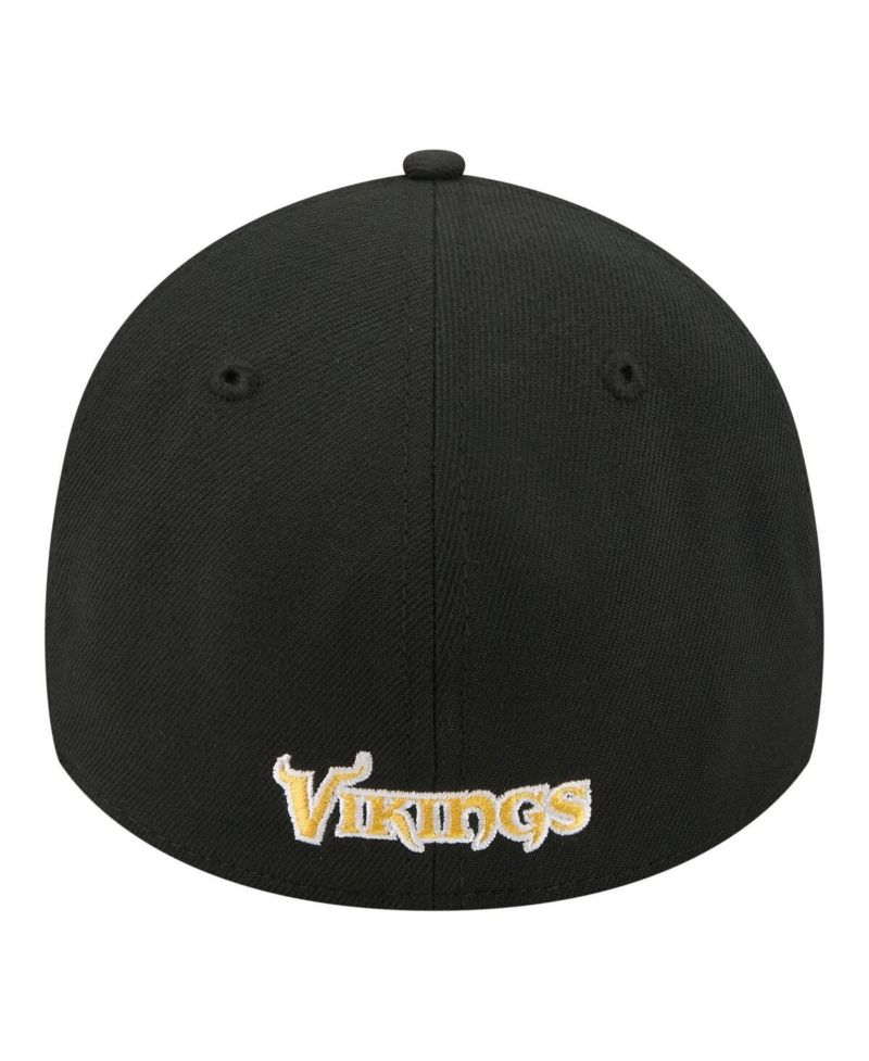 Men's Black Minnesota Vikings Core Team 39THIRTY Flex Hat