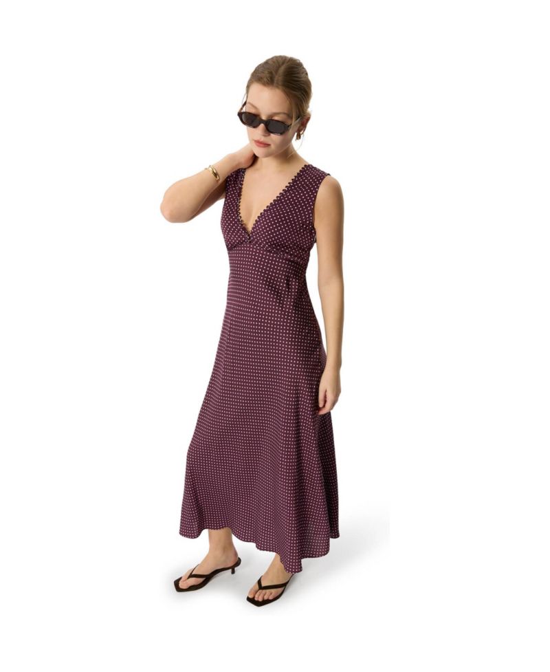 Women's Mini Spot Sleeveless Dress