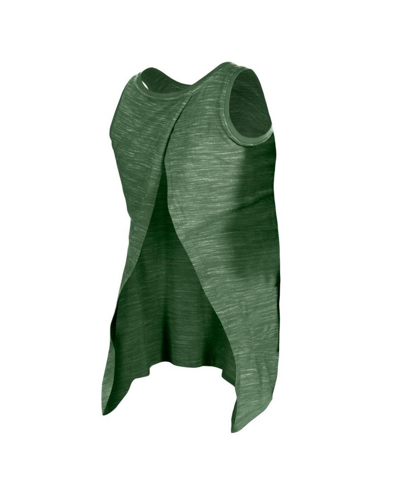 Women's Green New York Jets Space Dye Active Tank Top