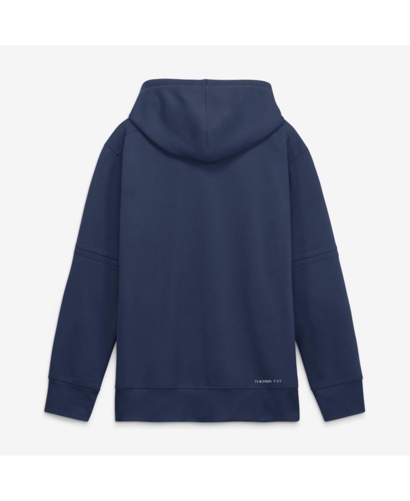 Men's Navy Milwaukee Brewers Authentic Collection Therma-FIT Hoodie