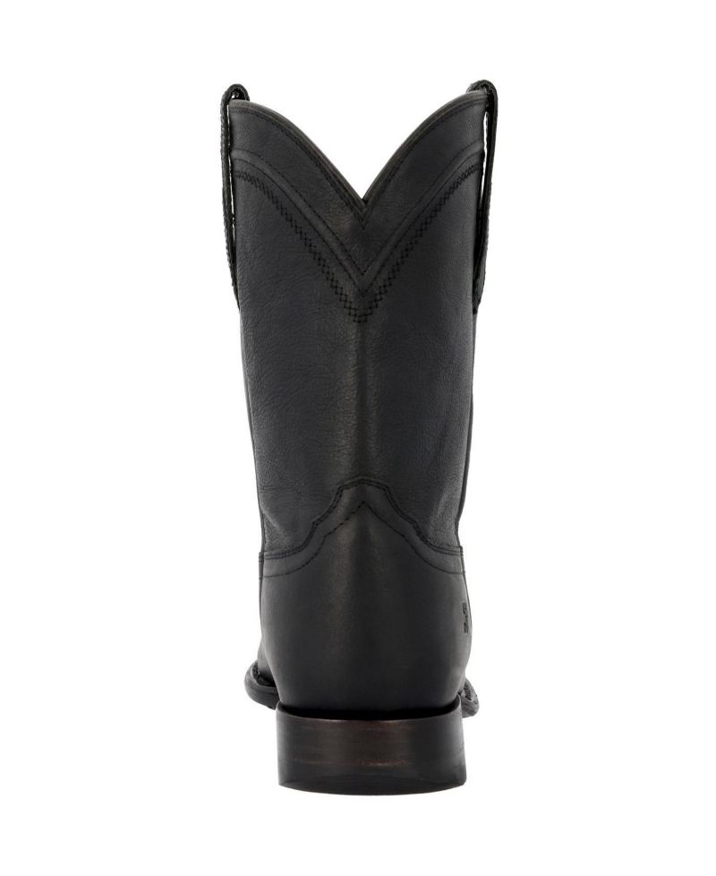 Men's Santa Fe Pull-On Round-Toe Western Boots