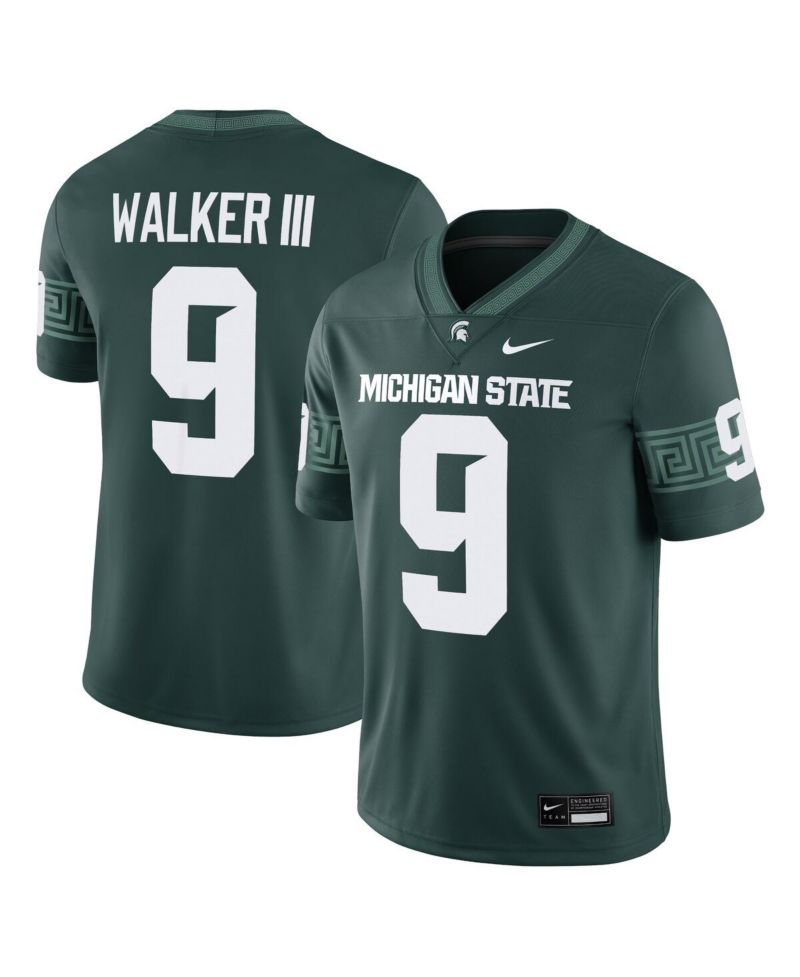 Men's Kenneth Walker III Green Michigan State Spartans Alumni Game Jersey