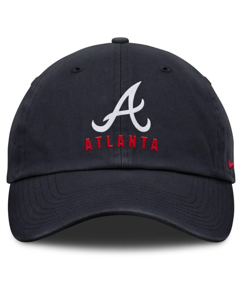 Women's Navy Atlanta Braves Club Adjustable Hat
