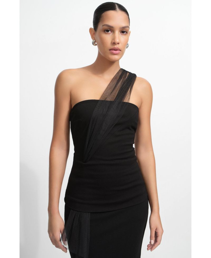 Women's Orla Convertible Multi-Wear Strapless Top with Mesh Sash