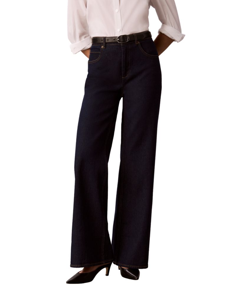 Women's High-Rise Wide-Leg Flare Jeans