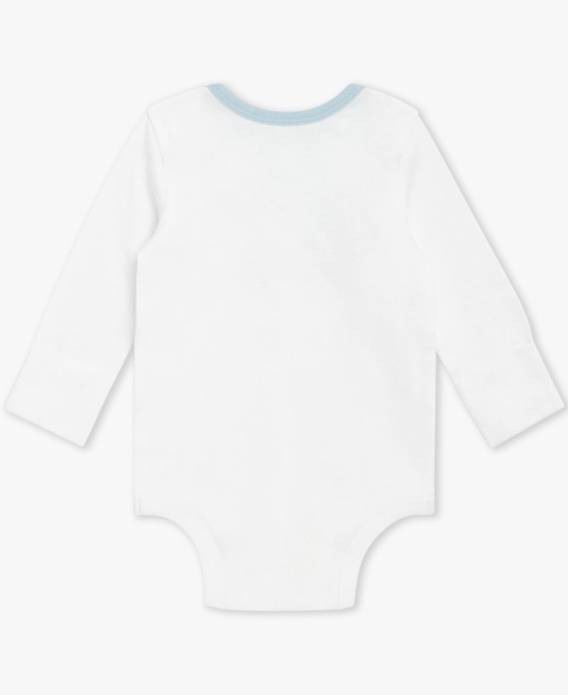 Baby Boys' Long-Sleeve Bodysuit Pants & Hat, 3-Piece Set