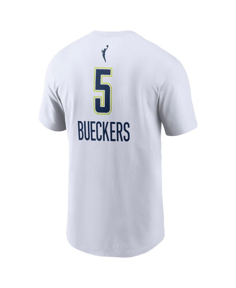Men's Paige Bueckers White Dallas Wings 2025 WNBA Draft Heroine Edition Name & Number T-Shirt