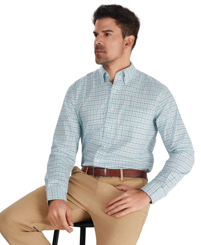 Men's Fashion Poplin Henry Shirt