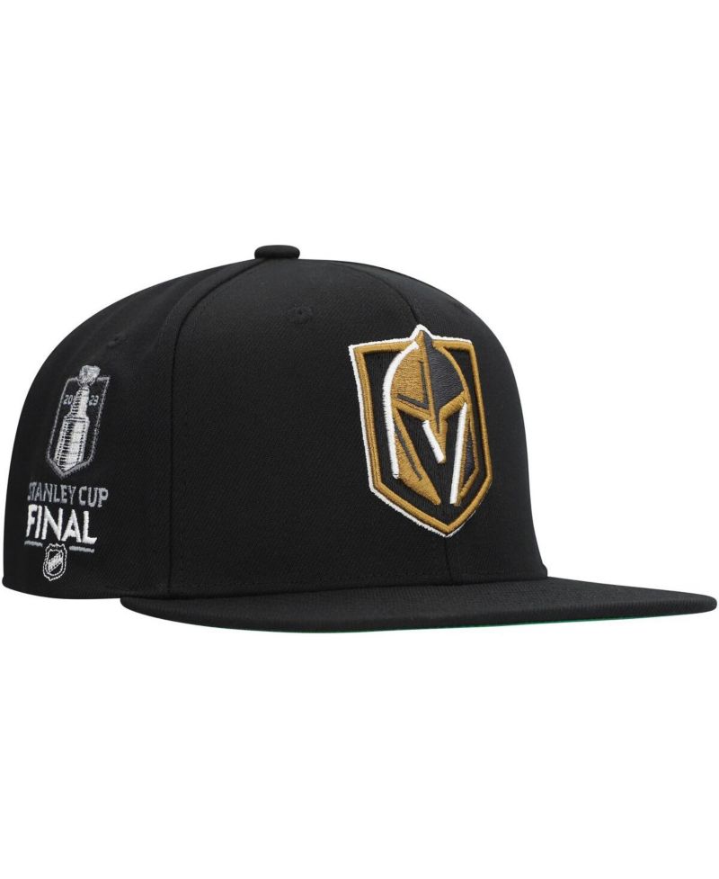 Men's Black Vegas Golden Knights Core Top Spot Snapback Hat
