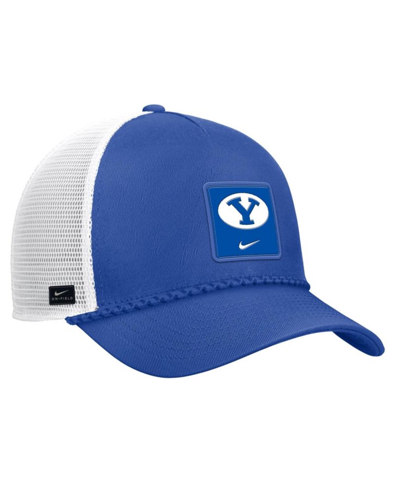 Men's Royal BYU Cougars 2026 On-Field Rope Adjustable Trucker Hat