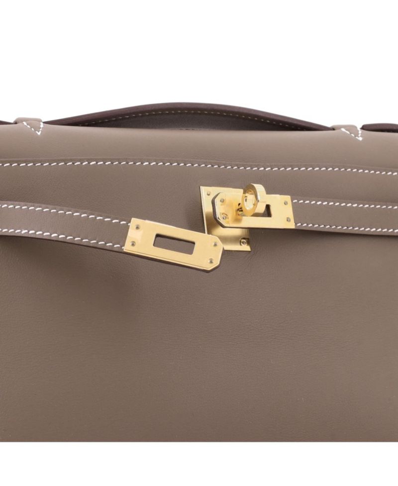 Pre-Owned Herm&eacute;s Kelly Pochette Swift Evening Clutch Pouch
