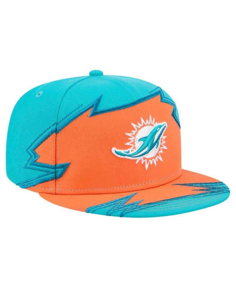 Men's Aqua/Orange Miami Dolphins Break 59FIFTY Fitted Hat
