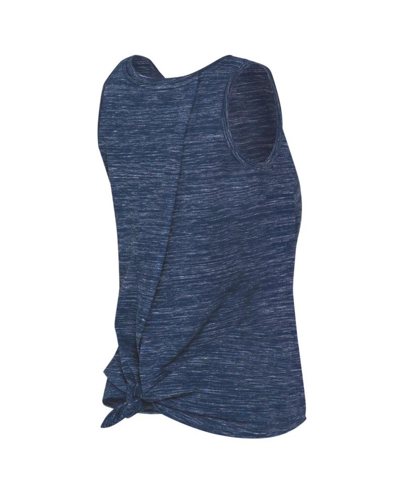 Women's Navy Houston Astros Space-Dye Active Tank Top