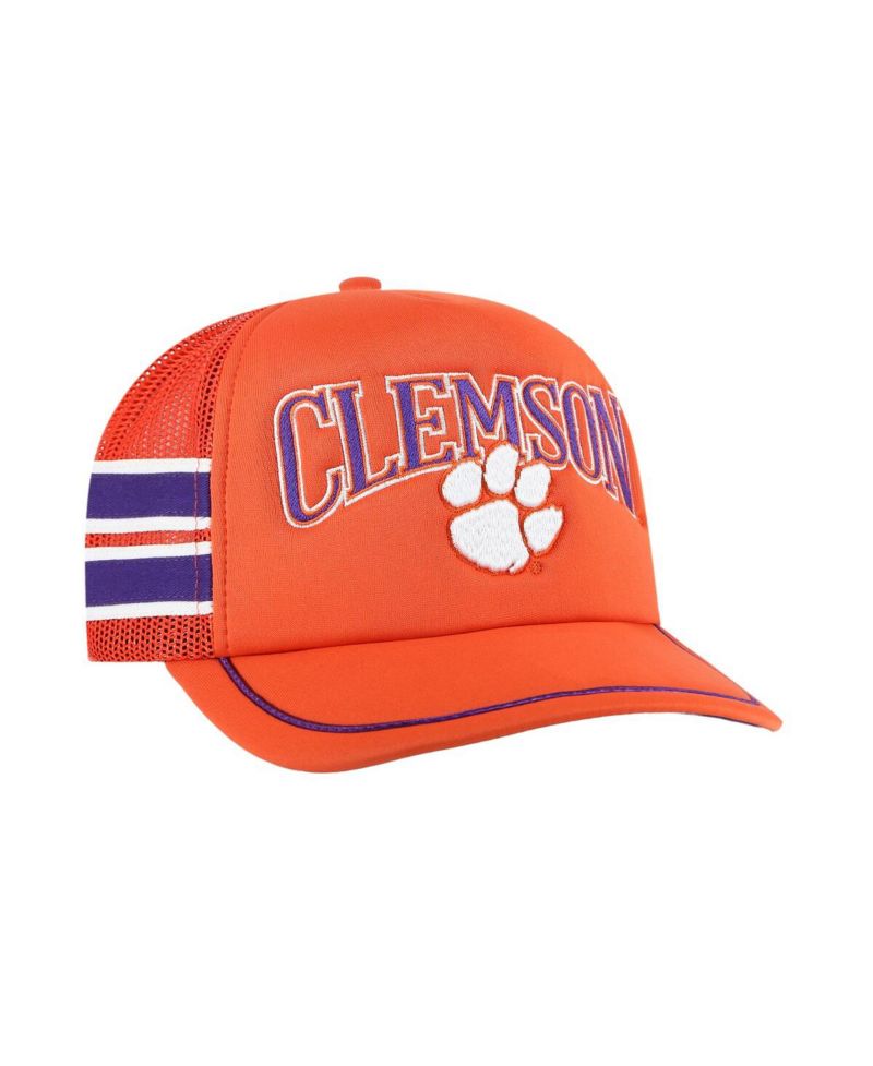 Men's Orange Clemson Tigers Sideband Trucker Adjustable Hat