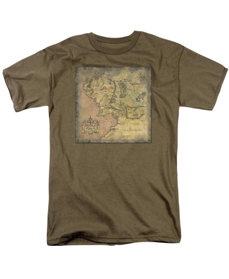 Men's The Middle Earth Map T Shirt