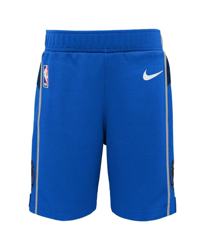 Little Boys and Girls Blue Dallas Mavericks Icon Replica Shorts
