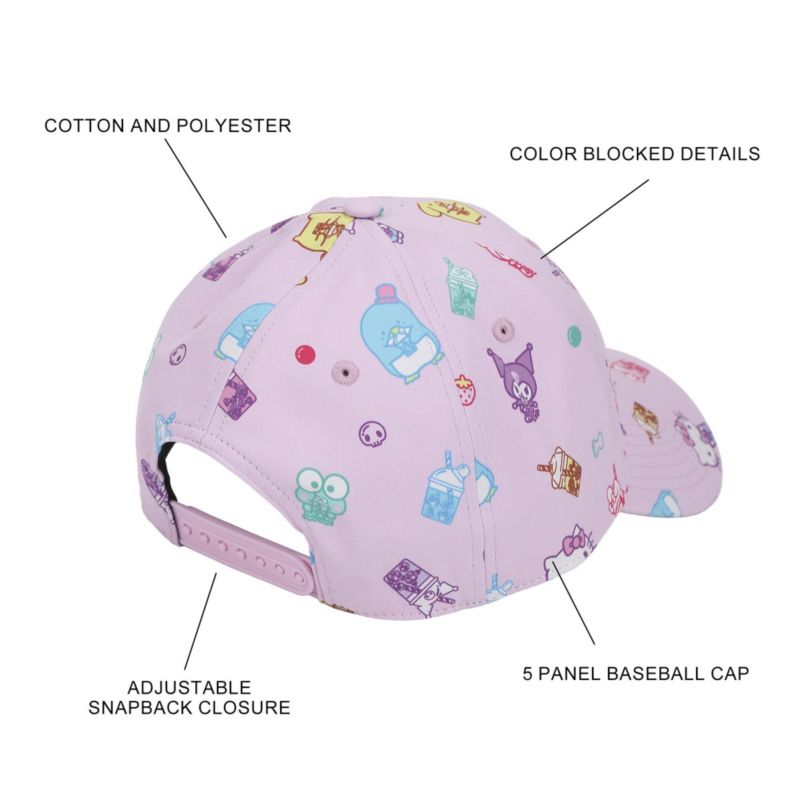 And Friends Aop Drinks Sublimation On Poly B2 Structured Ball Cap Traditional Adjustable