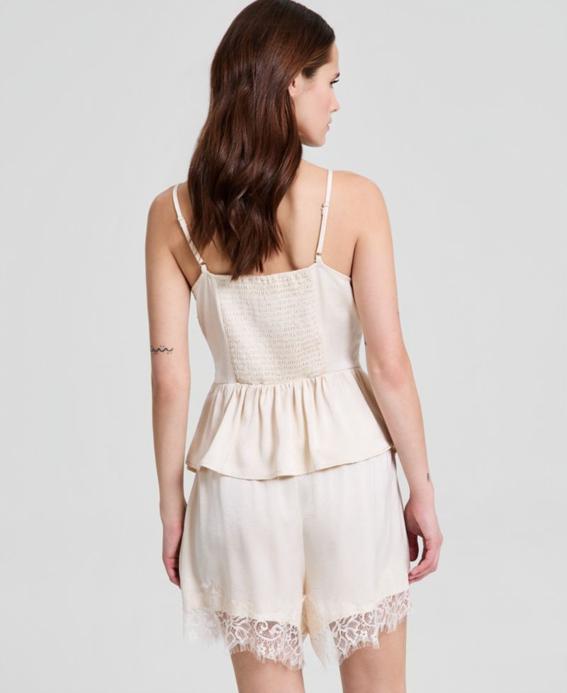 Women's Satin Lace-Trim Camisole