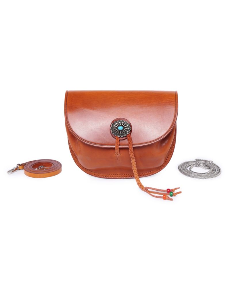 Women's Genuine Leather Garden Peony Crossbody