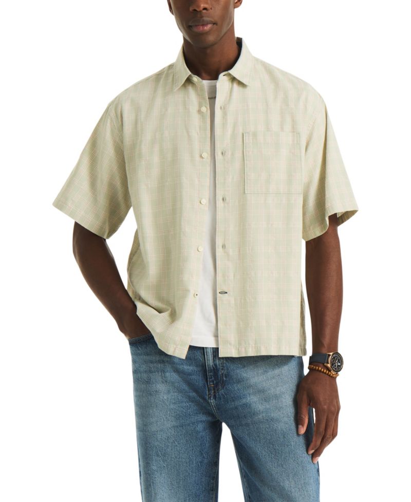 Men's Cotton Plaid Shirt