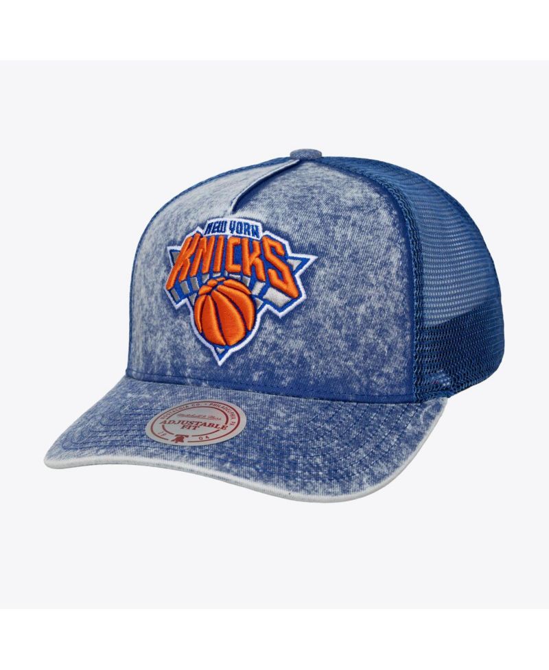Men's Blue New York Knicks Gameday Snow Wash Adjustable Trucker Hat