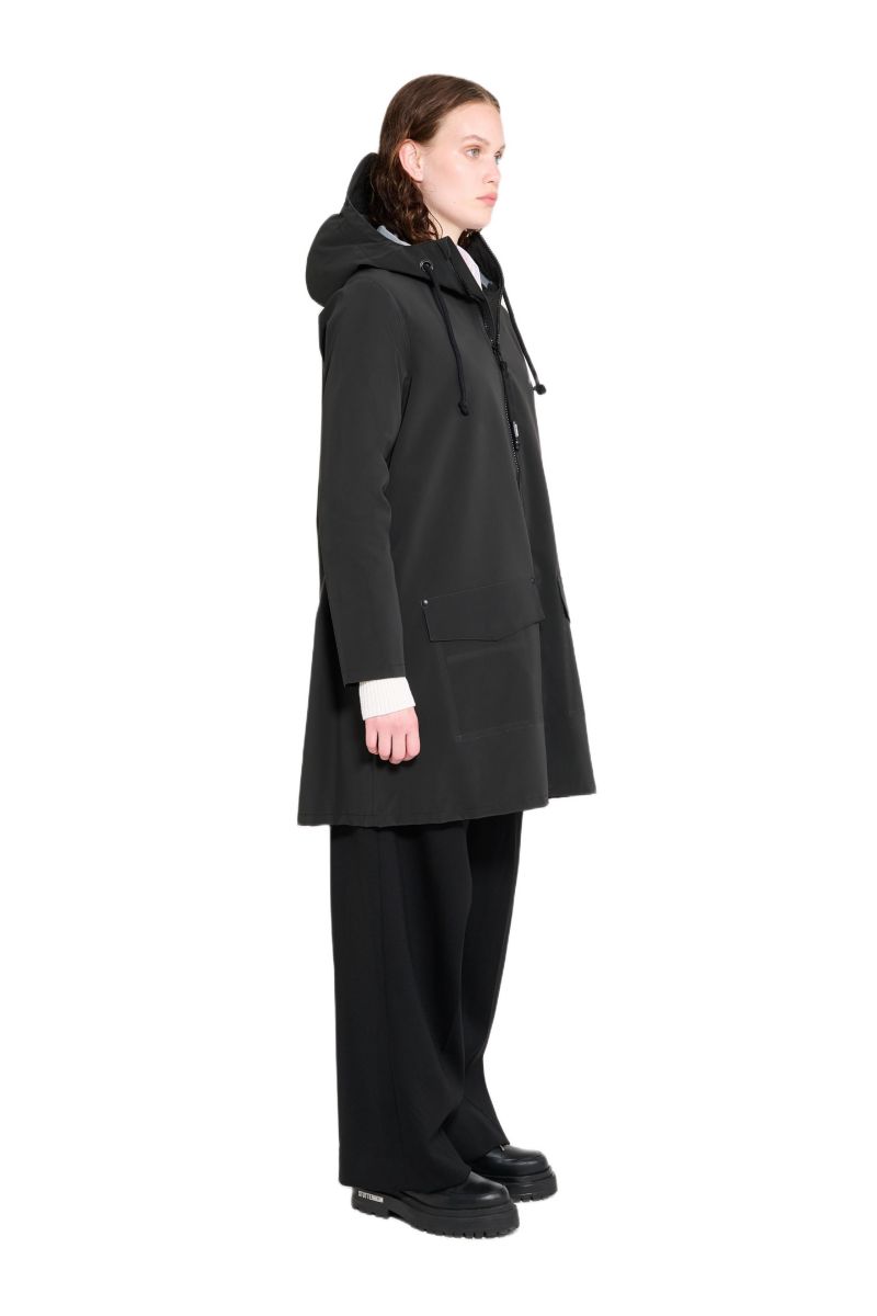 Women's Mosebacke Patch Matte Raincoat