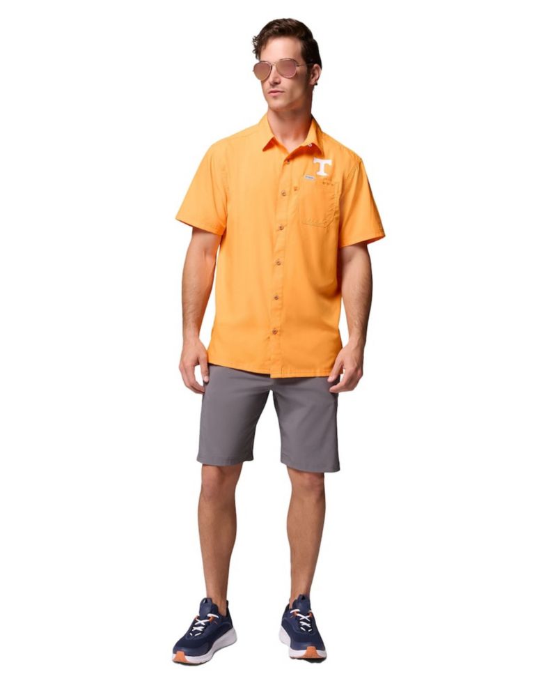 Men's Tennessee Orange Tennessee Volunteers Slack Tide Camp Button-Up Shirt