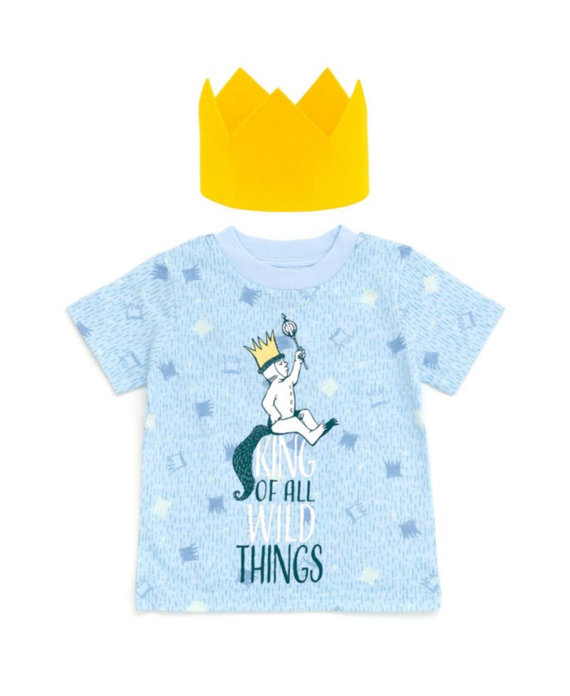 Baby Boys Max Cosplay T-Shirt and Crown