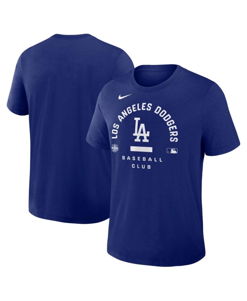 Men's Royal Los Angeles Dodgers Authentic Collection Early Work Tri-Blend Dri-FIT T-Shirt