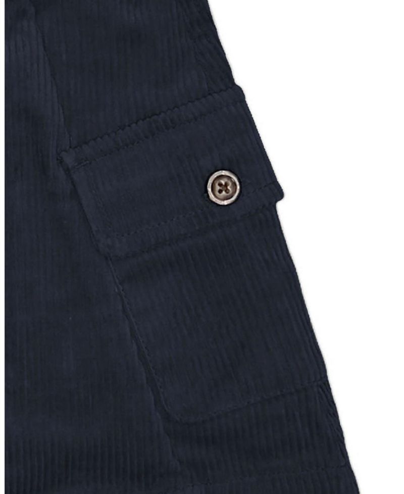 Toddler Girls Organic Corduroy Button Front Skirt