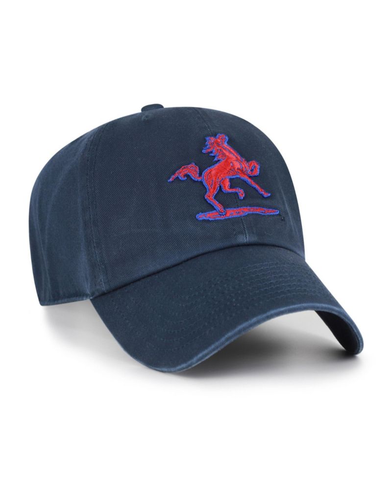 Men's '47 Navy SMU Mustangs Vault Clean Up Adjustable Hat