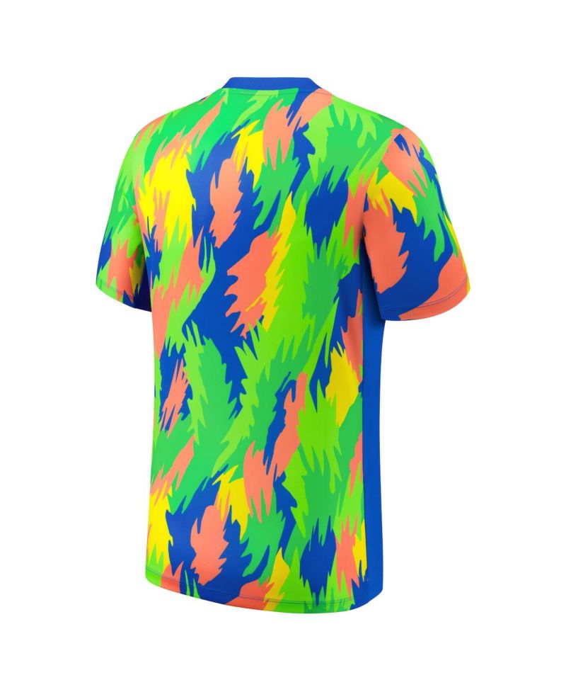 Men's Blue Brazil Women's National Team 2025 Academy Pro Pre-Match Performance Jersey
