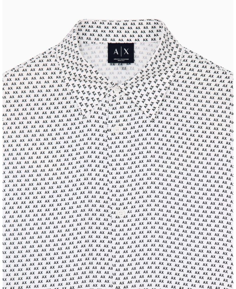 Men's Viscose All Over Logo Woven Shirt