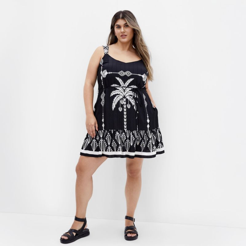 Women's Peta Border Print Dress
