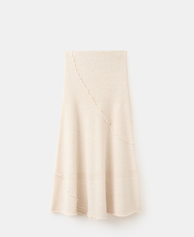 Women's Wavy Stitching Detail Knit Skirt