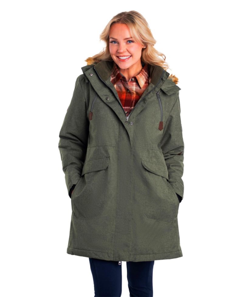 Women's Water Resistant Hooded Insulated Parka