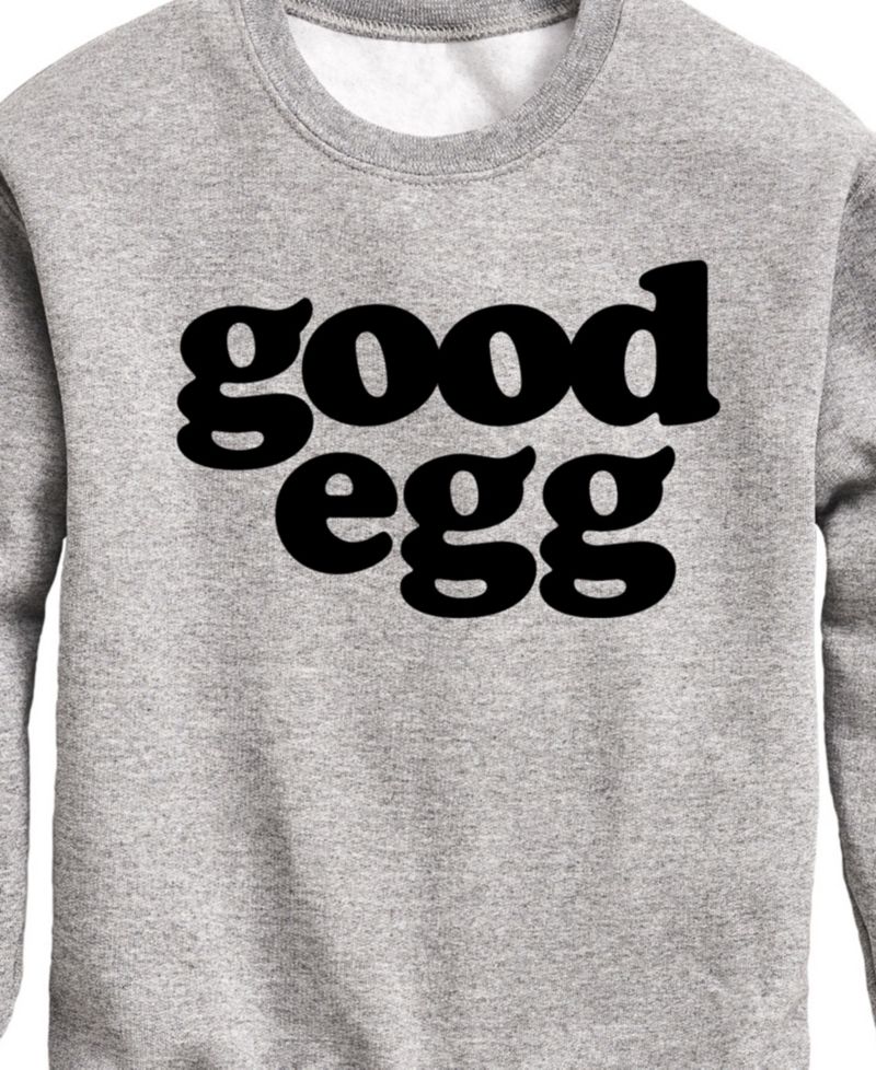 Big Boys Easter Good Egg Graphic Fleece Sweatshirt