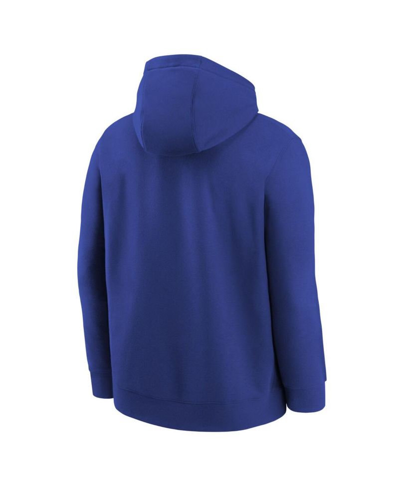 Big Boys and Girls Royal Philadelphia 76ers 2025/26 Club Fleece Practice Hoodie