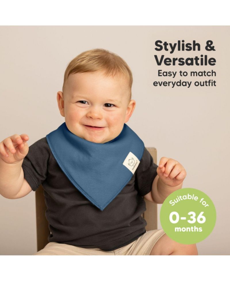 10pk Baby Bandana Bibs, Cotton Baby Drool Bibs for Baby Boy, Girl, Baby Bibs for Infant, Newborn