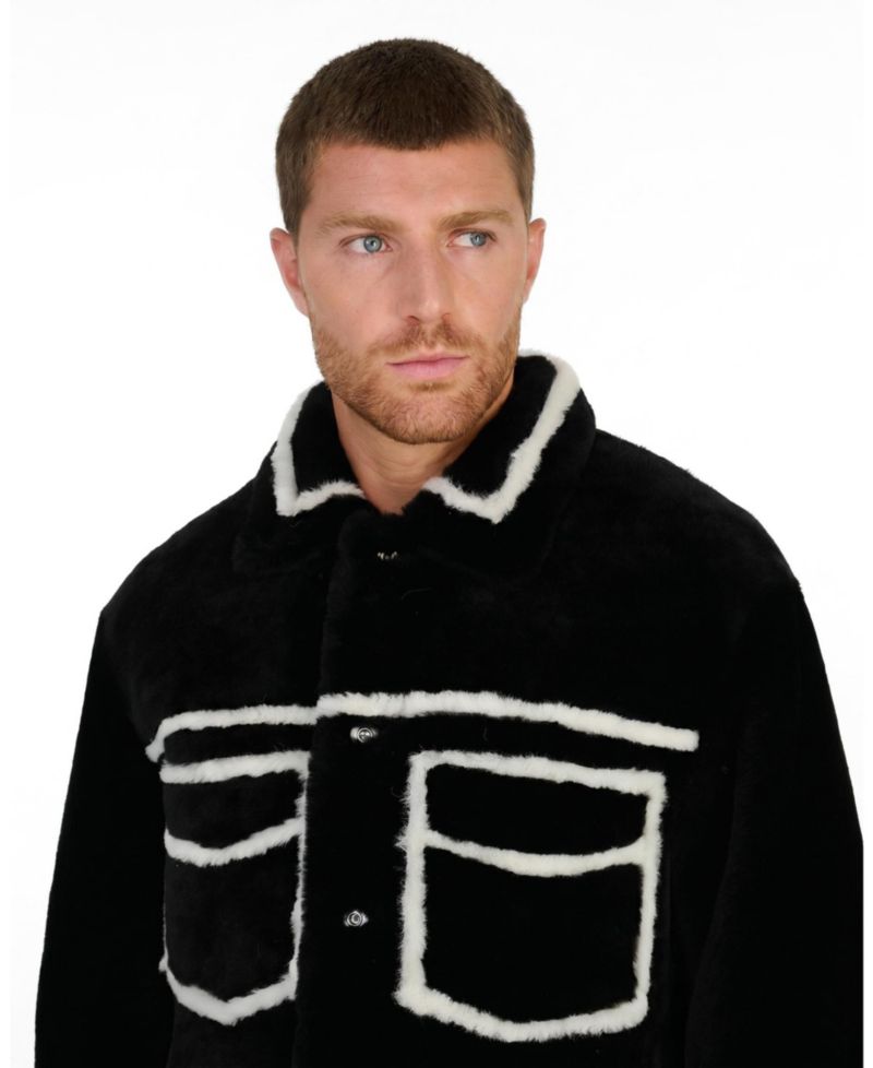 Men's Ashton Shearling Jacket, Created for Macy s