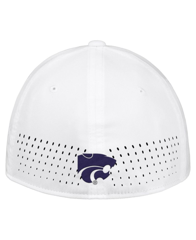 Men's White Kansas State Wildcats 2026 On-Field AeroBill SwooshFlex Dri-FIT Hat